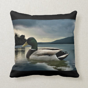 Almofada Pato De Mallard No Lago