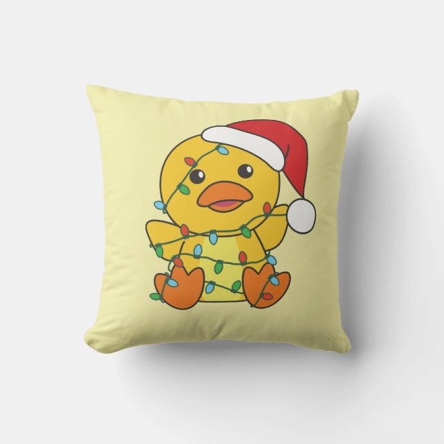 Almofada Pato de Natal Pato Pato de Natal Animais Feriados (Frente)