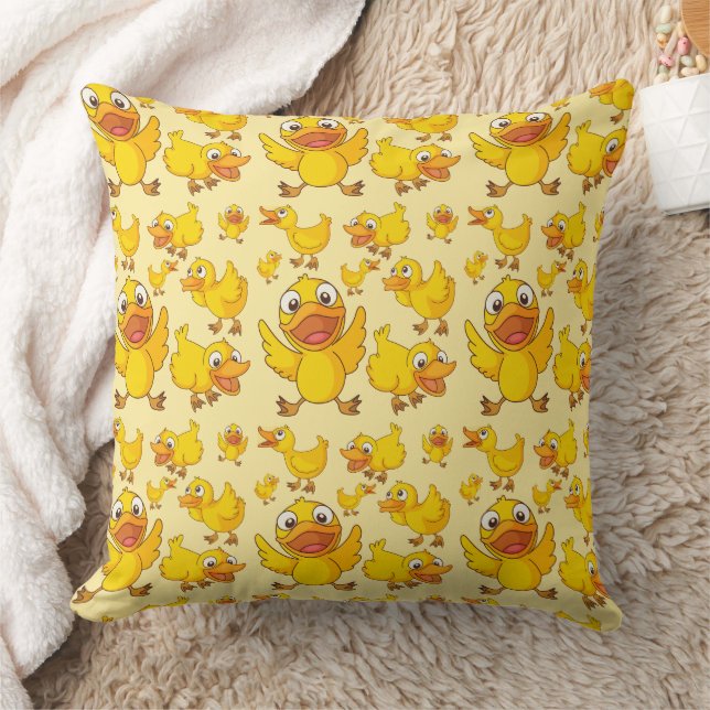 Almofada Patos Amarelos Bebês (Cobertor)