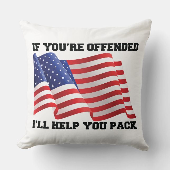 Almofada patriota americano (Frente)