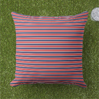 Almofada Patriotic Stripes Outdoor Pillow