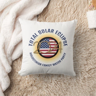 Almofada Patriótica EUA 2024 TOTAL Família ECLIPSE SOLAR