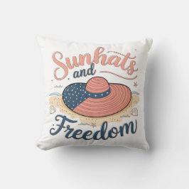 Almofada Patriótico dos Sunhats e Liberdade
