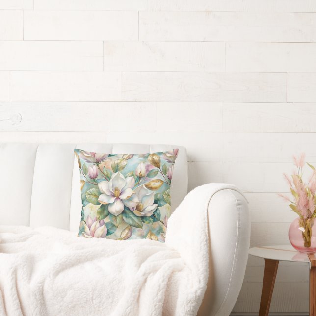 Almofada Pattern Elegant Magnolias (Sofá)