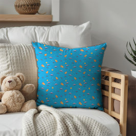 Almofada Pattern space lavender orange turquoise