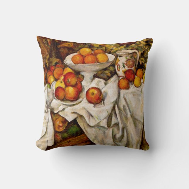 Almofada Paul Cezanne Apple Orangismo Impressionismo (Frente)