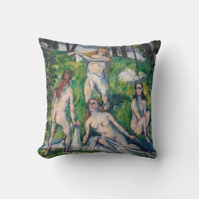 Almofada Paul Cezanne - Quatro Bathers (Frente)