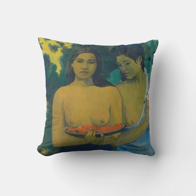 Almofada Paul Gauguin - Duas Mulheres Taitianas (Frente)
