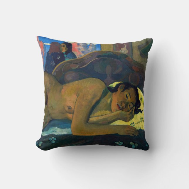 Almofada Paul Gauguin - Nunca mais / O Taiti (Frente)