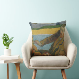 Almofada Paul Gauguin Vincent van Gogh pintando girassóis