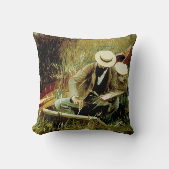 Almofada Paul Helleu Desenho com sua Esposa (Frente)