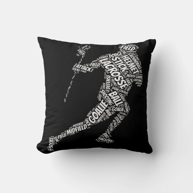 Almofada paus de lacrosse para rapazes Esporte e Malhação l (Frente)