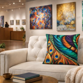 Almofada Pavão-pena