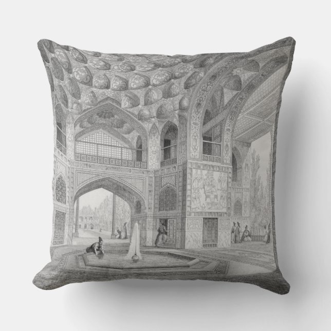 Almofada Pavilhão dos oito paraíso, em Isfahan, de (Frente)