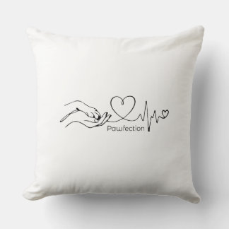 Almofada Pawfection One-Line Art – Minimalist Dog Lover