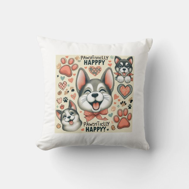 Almofada Pawsily Happy (Frente)