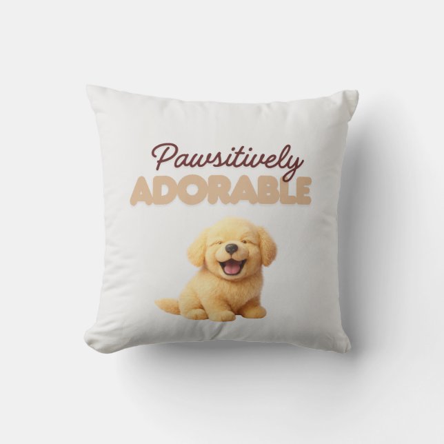 Almofada Pawsitively Adorable  (Frente)
