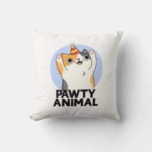 Almofada Pawy Animal Cute Party Cat Pun