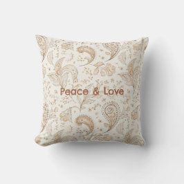 Almofada Paz Amor Boêmio Hippie Anos Sessenta Paisley
