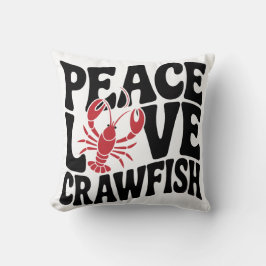 Almofada Paz Amor e Lagostim Cajun