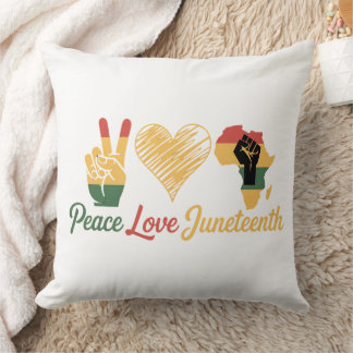 Almofada Paz Amor Juneteenth