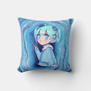 Almofada Paz e Pastéis - Anime