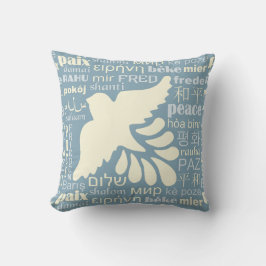 Almofada PAZ em muitos travesseiros decorativos de idiomas