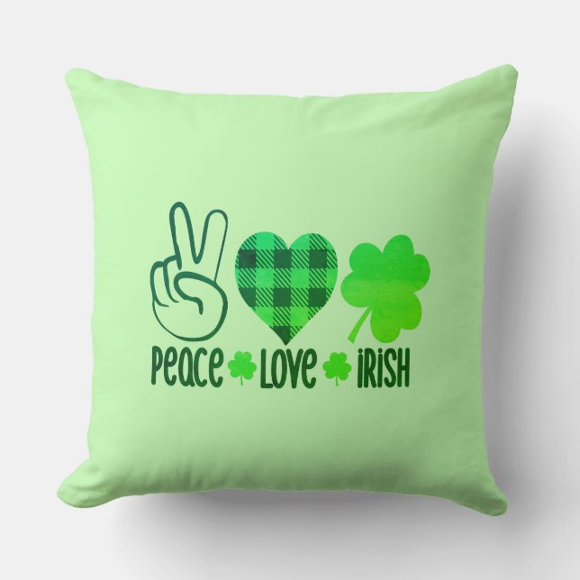 Almofada Peace Love Irish-66677 (Frente)
