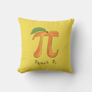 Almofada Peach Pi - Travesseiro de Dia Pi de Matemática Bon