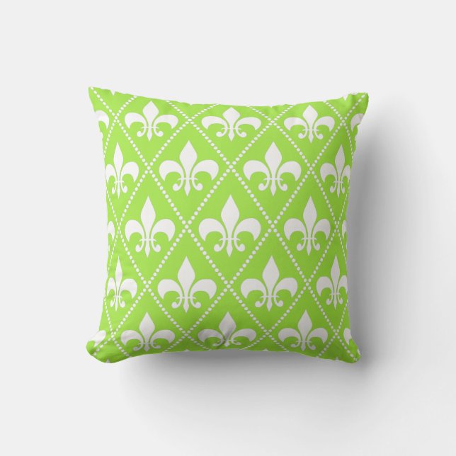 Almofada Pear Green Fleur de Lis (Frente)