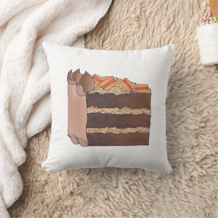 Almofada Peça de Festa de aniversário de Bolo de Chocolate 