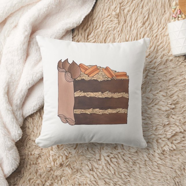 Almofada Peça de Festa de aniversário de Bolo de Chocolate  (Cobertor)
