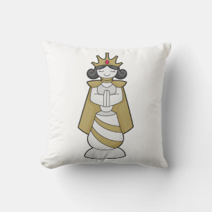 Almofada Peça de xadrez Queen Crown Chess