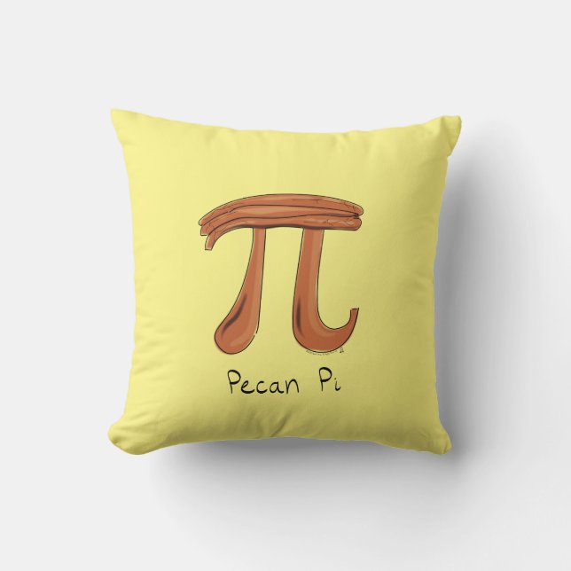 Almofada Pecan Pi - Símbolo Professor de Matemática (Frente)
