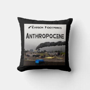 Almofada Pegadas do carbono - Anthropocene