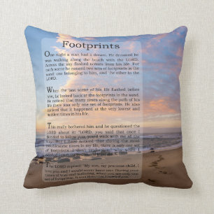 Almofada Pegadas no Poema da Areia