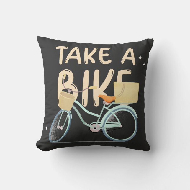 Almofada Pegue Uma Bicicleta (Frente)