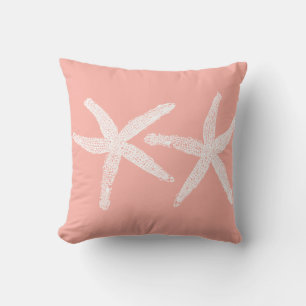 Almofada Peixe de Stark Branco Salmon Rosa Orange Beach Tre