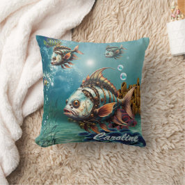Almofada Peixe-galho de fantasia espantoso