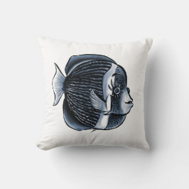 Almofada Peixe Gelado com Eyelashes Ângora Tropical