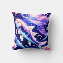 Almofada Peixe Koi Celestial: Magia Aquática Serena Entre S
