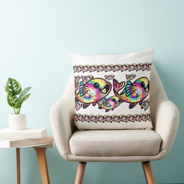 Almofada Peixe Koi Tie Dye (Cadeira)