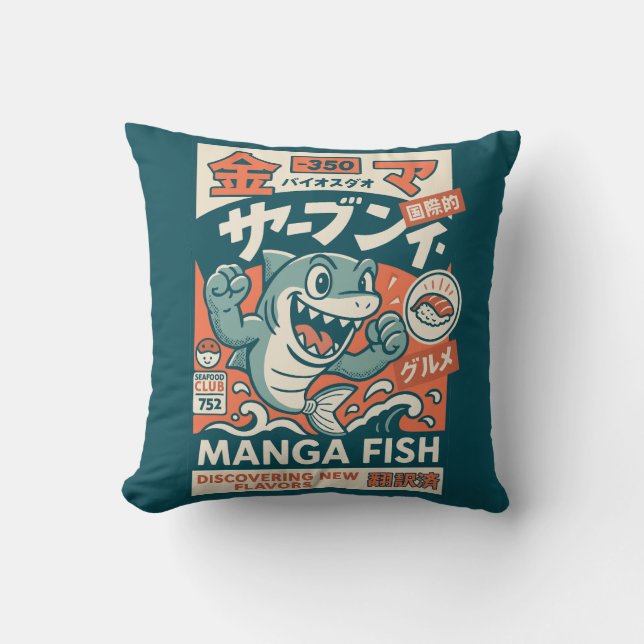 Almofada Peixe Mangá (Frente)