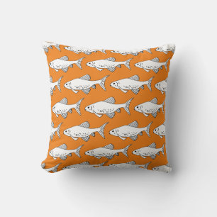 Almofada Peixe-Padrão de Minnow Laranja