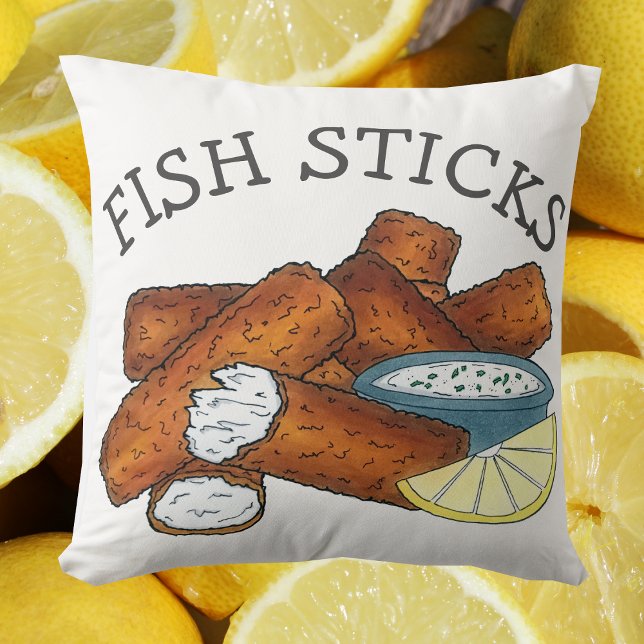 Almofada Peixe Pão de Peixe Pescadas Pescadas Pescadas Pesc (Fish Sticks Pillow)