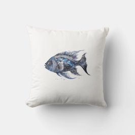 Almofada Peixe Preto Pequeno e Luxuoso