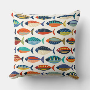 Almofada peixe retrô