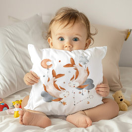 Almofada Peixes Baby Zodiac Nursery Travesseiro