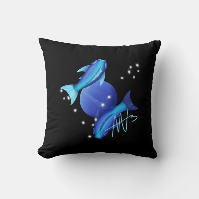 Almofada Peixes Starry Neptune Zodiac (Frente)