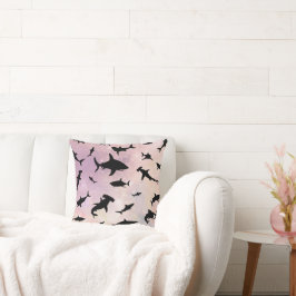 Almofada Peixes-tubarão-frade-modernos baleia-do-mar sob a 